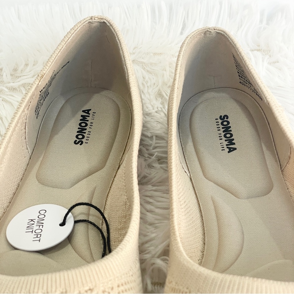 6, 7, 7.5, 8.5, 9.5, 10 taupe, tan cream, neutral flats with arch support - Picture 5 of 8